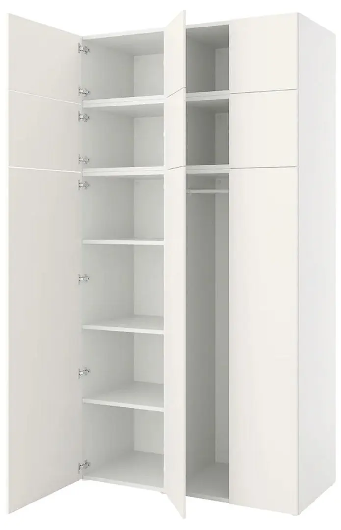 Dulap Ikea Platsa 9 usi 140x57x261 (Alb/Fonnes Alb)