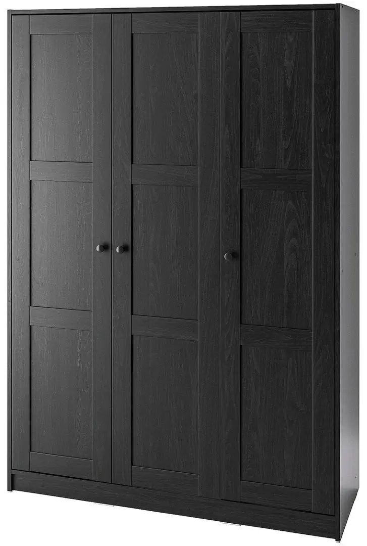 Шкаф Ikea Rakkestad 3 двери 117x55х176 (Черно-Коричневый)