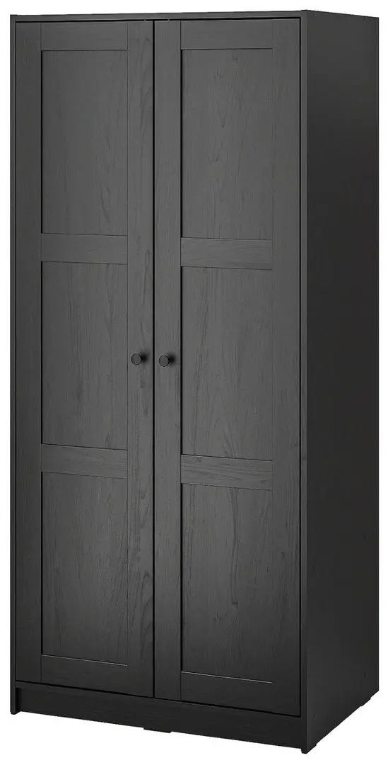 Шкаф Ikea Rakkestad 79x55х176 (Черно-Коричневый)