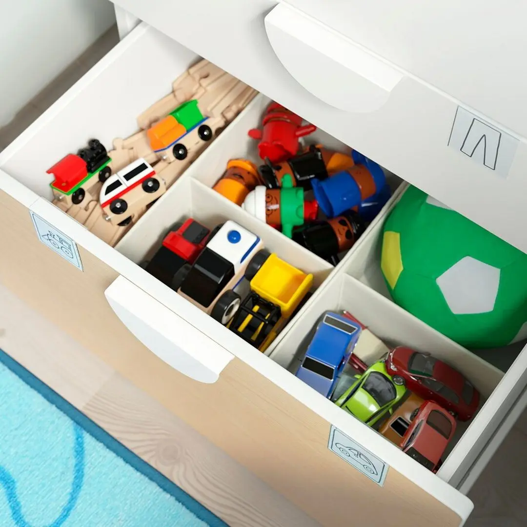 Шкаф Ikea Smastad/Platsa 120x42x123 (Белый/Береза)