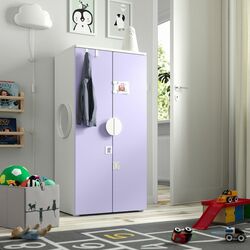 Шкаф Ikea Smastad/Platsa 2 двери 60x42x123 (Белый/Светло-сиреневый)