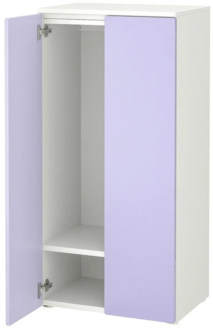 Dulap Ikea Smastad/Platsa 2 usi 60x42x123 (Alb/Lila Deschis)