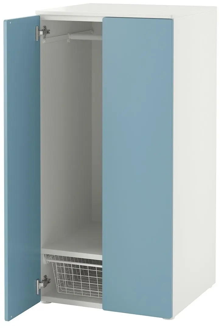 Dulap Ikea Smastad/Platsa 2 usi 60x57x123 (Alb/Albastru)