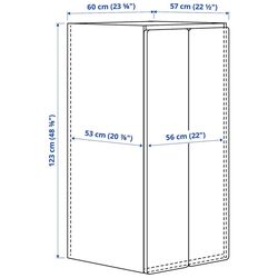 Dulap Ikea Smastad/Platsa 2 usi 60x57x123 (Alb/Verde Deschis) Thumb