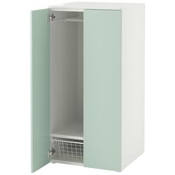 Dulap Ikea Smastad/Platsa 2 usi 60x57x123 (Alb/Verde Deschis) Thumb
