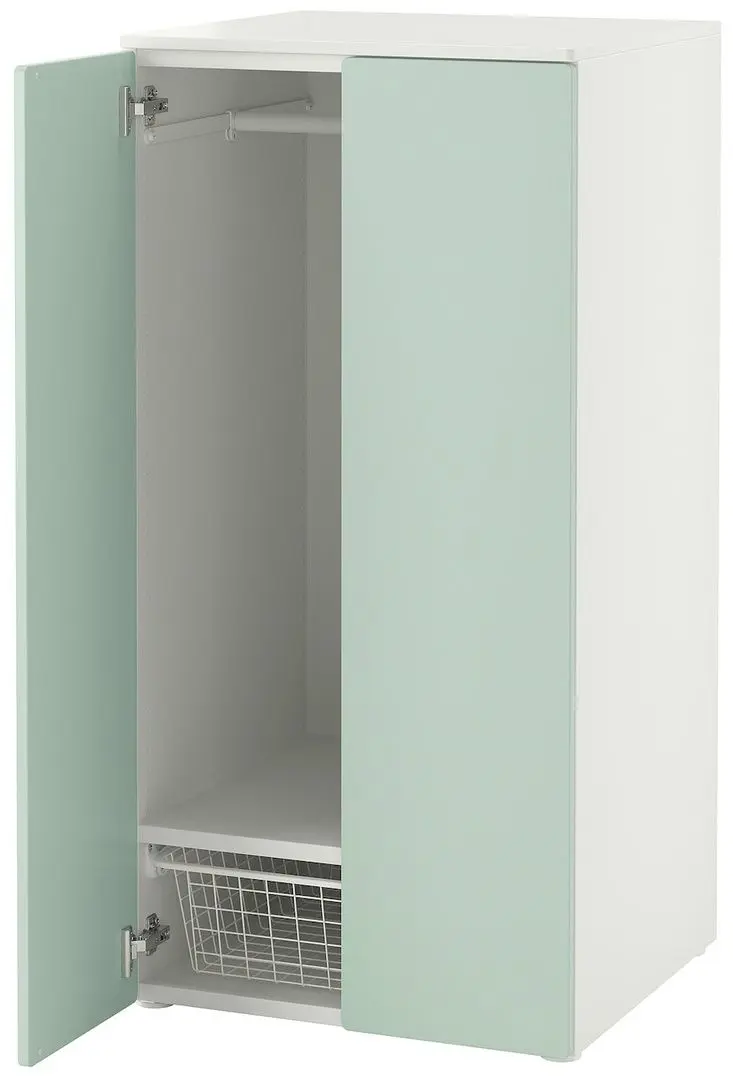 Dulap Ikea Smastad/Platsa 2 usi 60x57x123 (Alb/Verde Deschis)