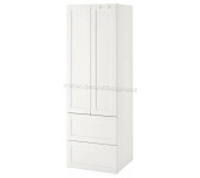 Dulap Ikea Smastad/Platsa 2 sertare/cu cadru 60x42x181 (Alb)