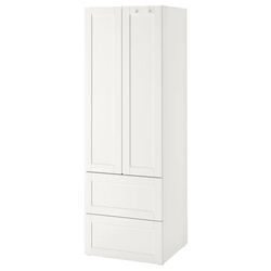 Dulap Ikea Smastad/Platsa 2 sertare/cu cadru 60x42x181 (Alb)