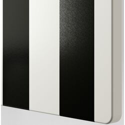 Шкаф Ikea Smastad/Platsa 3 ящика 120x42x123 (Черно-белый/Белый/В Полоску) Thumb