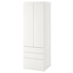 Dulap Ikea Smastad/Platsa 3 sertare 60x42x181 (Alb)