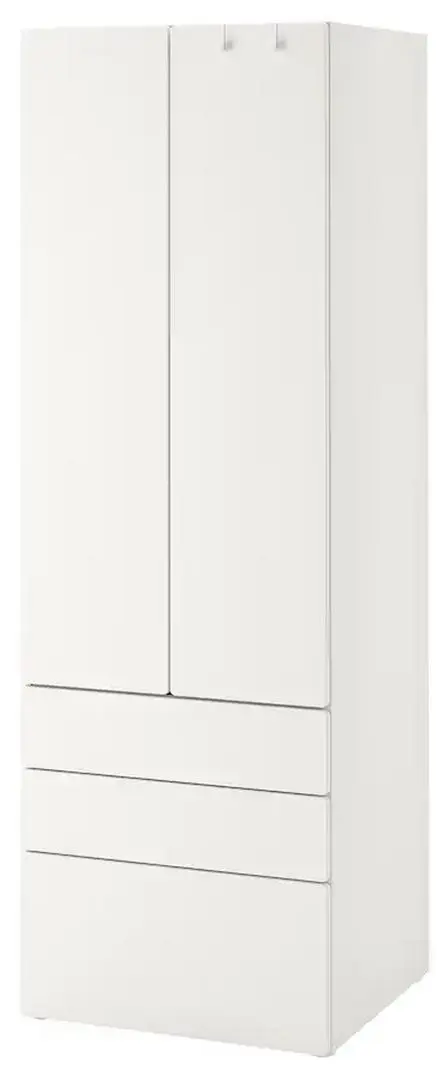 Шкаф Ikea Smastad/Platsa 3 ящика 60x42x181 (Белый)