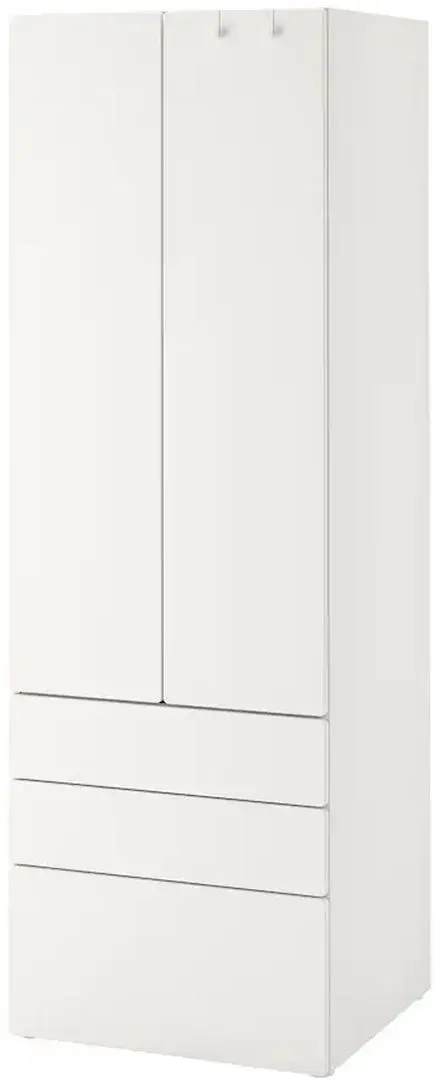 Dulap Ikea Smastad/Platsa 3 sertare 60x57x181 (Alb)