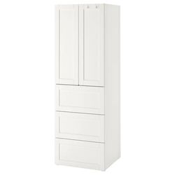 Dulap Ikea Smastad/Platsa 3 sertare/cu cadru 60x42x181 (Alb)