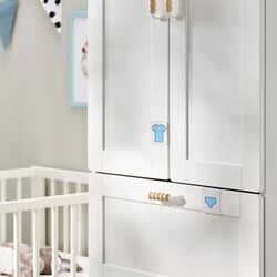 Dulap Ikea Smastad/Platsa 3 sertare/cu cadru 60x42x181 (Alb) Thumb