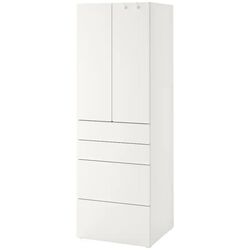 Dulap Ikea Smastad/Platsa 4 sertare 60x57x181 (Alb)