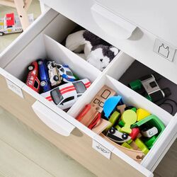 Шкаф Ikea Smastad/Platsa 4 ящика 60x57x181 (Белый/Береза) Thumb