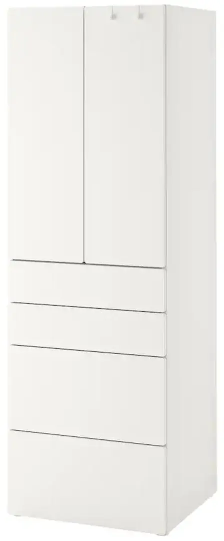 Шкаф Ikea Smastad/Platsa 4 ящика 60x57x181 (Белый)