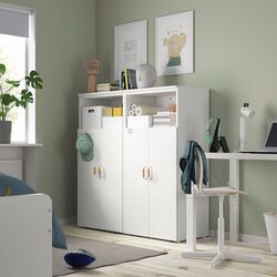 Dulap Ikea Smastad/Platsa 6 polite 120x42x123 (Alb)