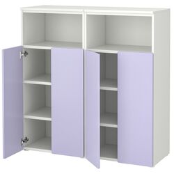 Шкаф Ikea Smastad/Platsa 6 полок 120x42x123 (Белый/Светло-сиреневый) Thumb