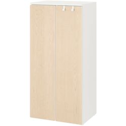 Dulap Ikea Smastad/Platsa 60x40x123 (Alb/Mesteacan)