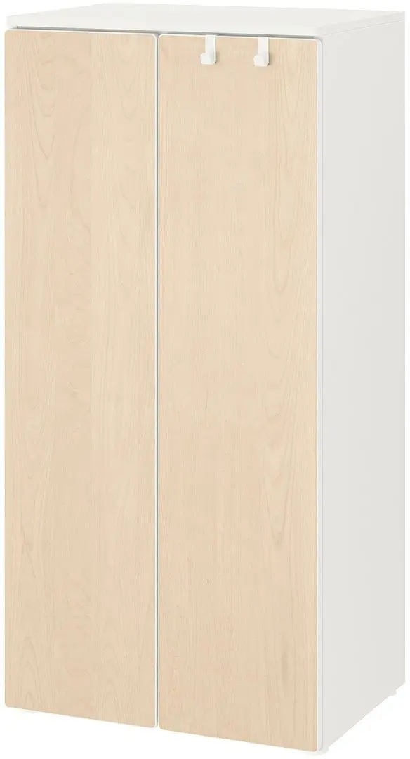 Шкаф Ikea Smastad/Platsa 60x40x123 (Белый/Береза)