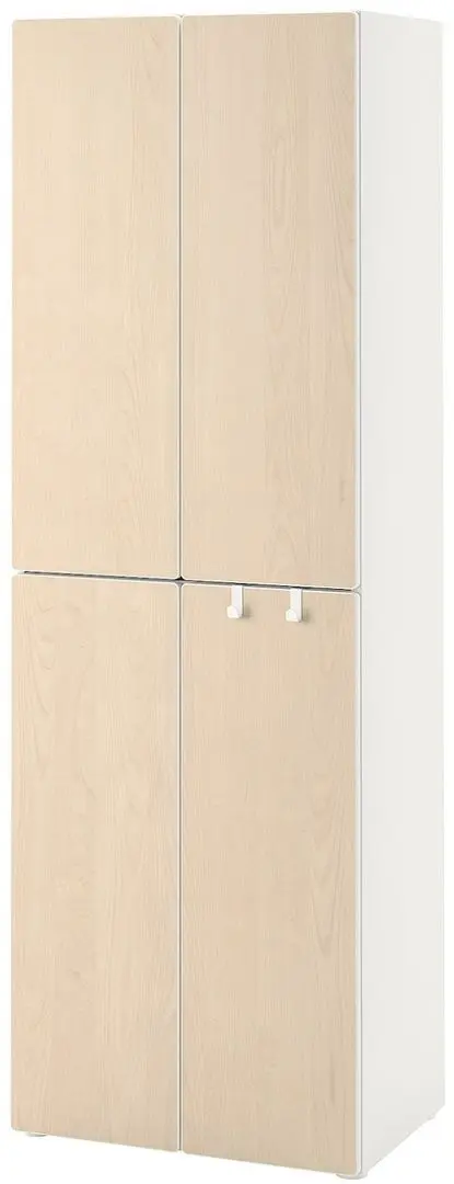 Шкаф Ikea Smastad/Platsa 60x40x180 (Белый/Береза)