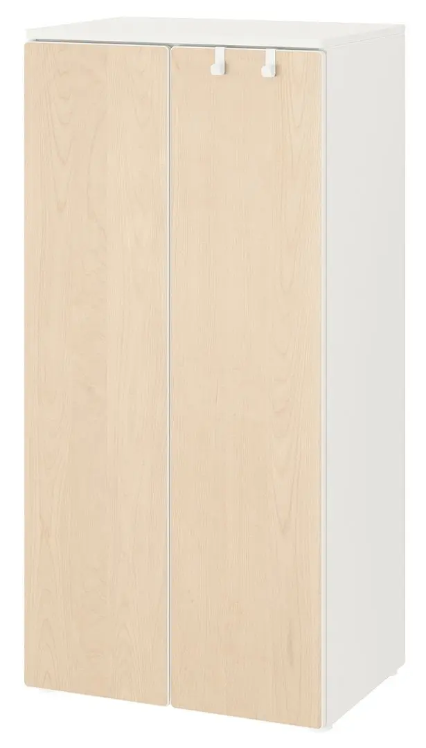 Dulap Ikea Smastad/Platsa 60x42x123 (Alb/Mesteacan)