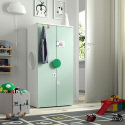 Шкаф Ikea Smastad/Platsa 60x42x123 (Белый/Светло-зеленый)
