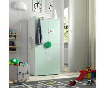 Dulap Ikea Smastad/Platsa 60x42x123 (Alb/Verde Deschis)