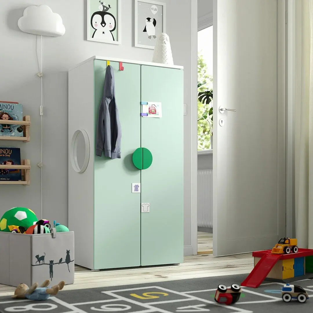 Dulap Ikea Smastad/Platsa 60x42x123 (Alb/Verde Deschis)