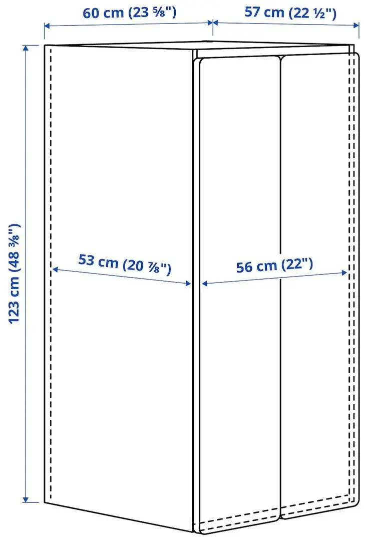 Шкаф Ikea Smastad/Platsa полки 60x57x123 (Белый/Светло-зеленый)