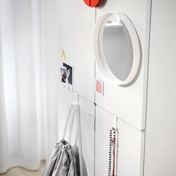 Dulap Ikea Smastad/Platsa cu 2 bare umeraşe 60x57x181 (Alb) Thumb