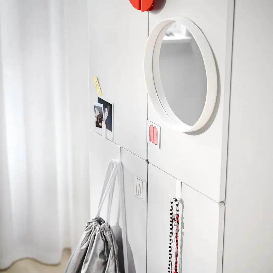 Dulap Ikea Smastad/Platsa cu 2 bare umeraşe 60x57x181 (Alb)