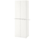 Dulap Ikea Smastad/Platsa cu 2 bare umeraşe 60x57x181 (Alb)