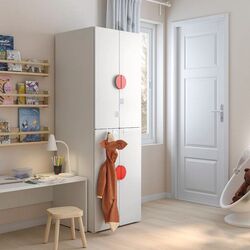 Dulap Ikea Smastad/Platsa cu 2 bare umeraşe 60x57x181 (Alb) Thumb