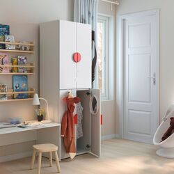 Dulap Ikea Smastad/Platsa cu 2 bare umerase 60x42x181 (Alb) Thumb