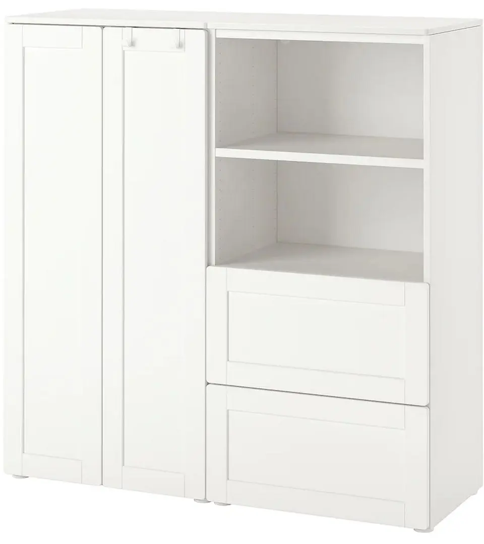 Шкаф Ikea Smastad/Platsa с рамой 120x42x123 (Белый)