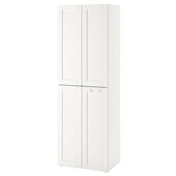 Dulap Ikea Smastad/Platsa cu cadru/2 bare umerase 60x42x181 (Alb)