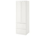 Шкаф Ikea Smastad/Platsa с рамой/2 ящика 60x57x181 (Белый)