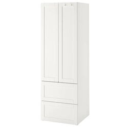 Dulap Ikea Smastad/Platsa cu cadru/2 sertare 60x57x181 (Alb)