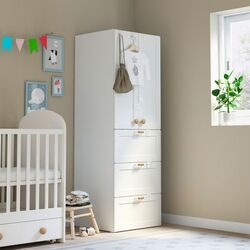 Dulap Ikea Smastad/Platsa cu cadru/3 sertare 60x57x181 (Alb) Thumb