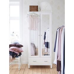 Шкаф Ikea Tyssedal 88x58x208 зеркало (Белый) Thumb