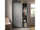 Dulap combinat Ikea Hauga 258x55x199 (Gri)