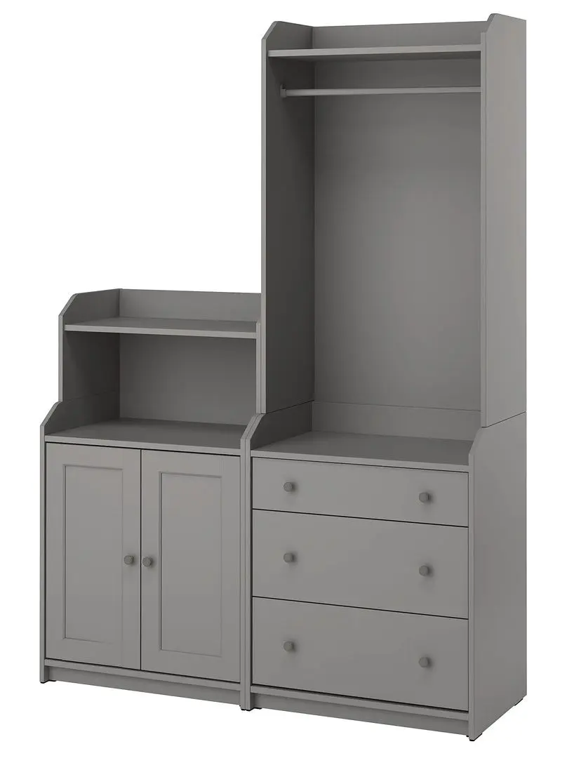 Antreu Ikea Hauga dulap deschis/1 polita 139x46x199 (Gri)