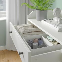 Antreu Ikea Hauga dulap deschis/1 polita 208x199 (Alb) Thumb