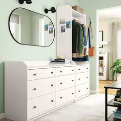 Antreu Ikea Hauga dulap deschis/1 polita 208x199 (Alb) Thumb