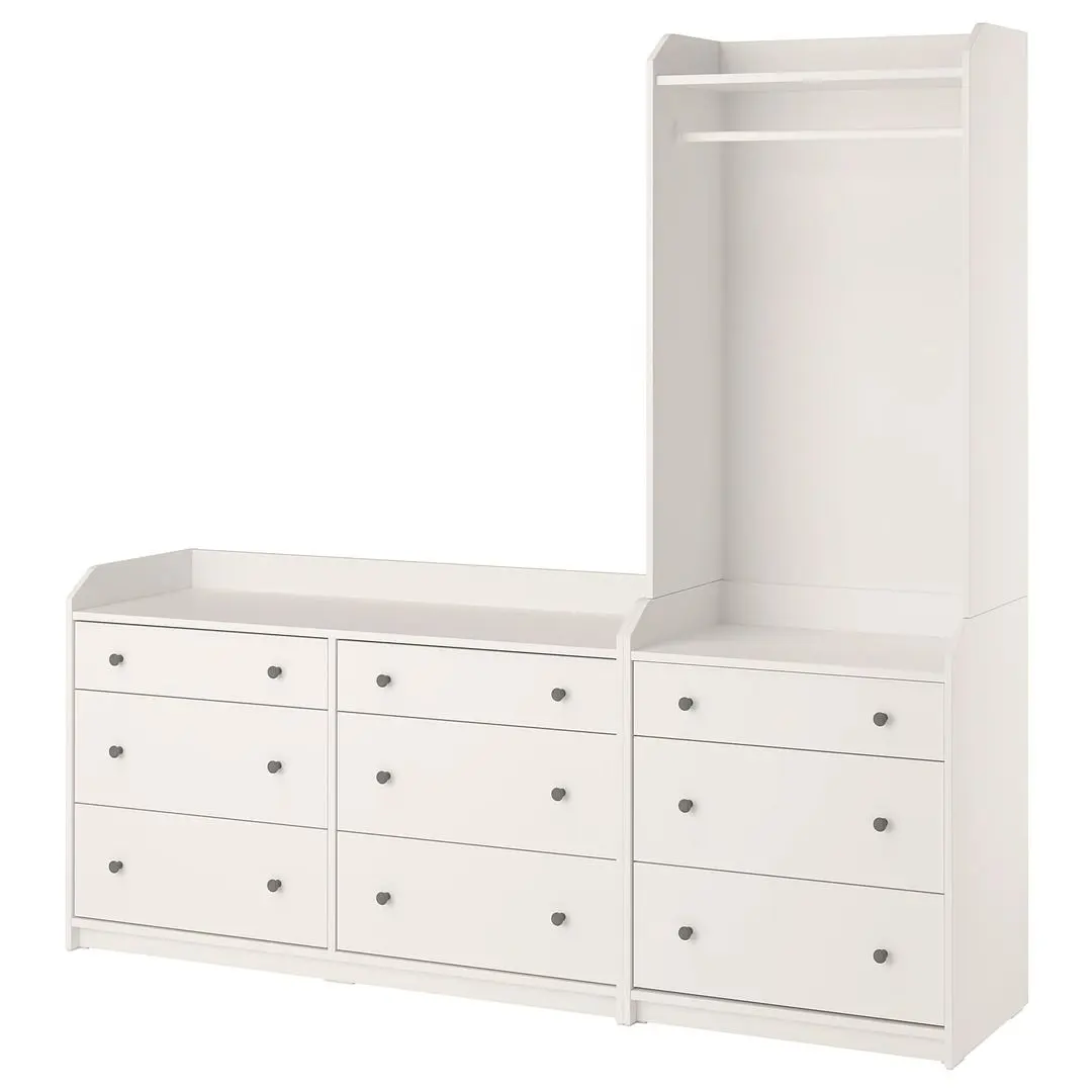 Antreu Ikea Hauga dulap deschis/1 polita 208x199 (Alb)