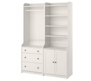 Antreu Ikea Hauga dulap deschis/4 polite 139x46x199 (Alb)