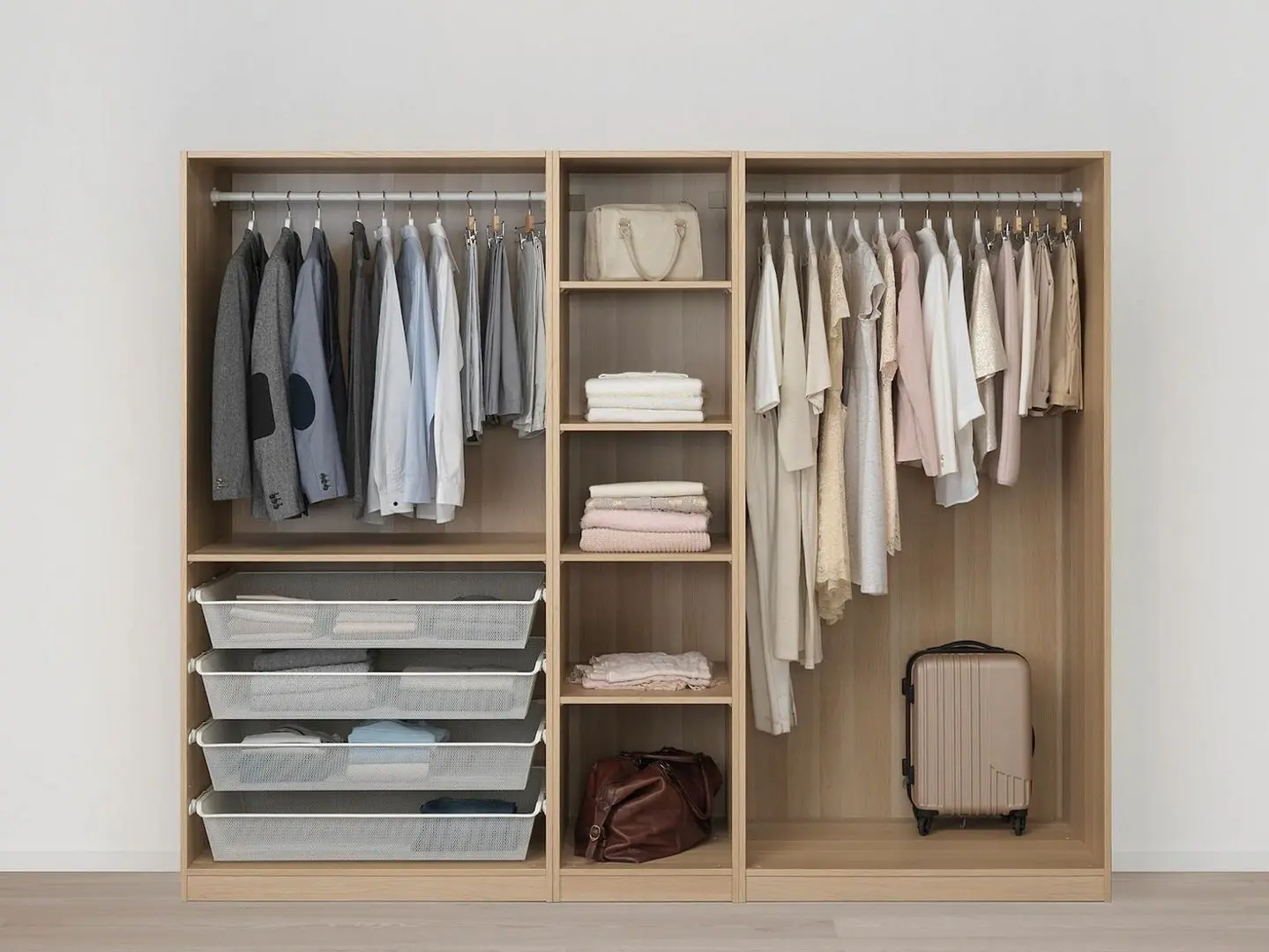 Dulap Ikea Pax 250x60x201 (Aspect Stejar Antichizat/Forsand Aspect Stejar Antichizat)