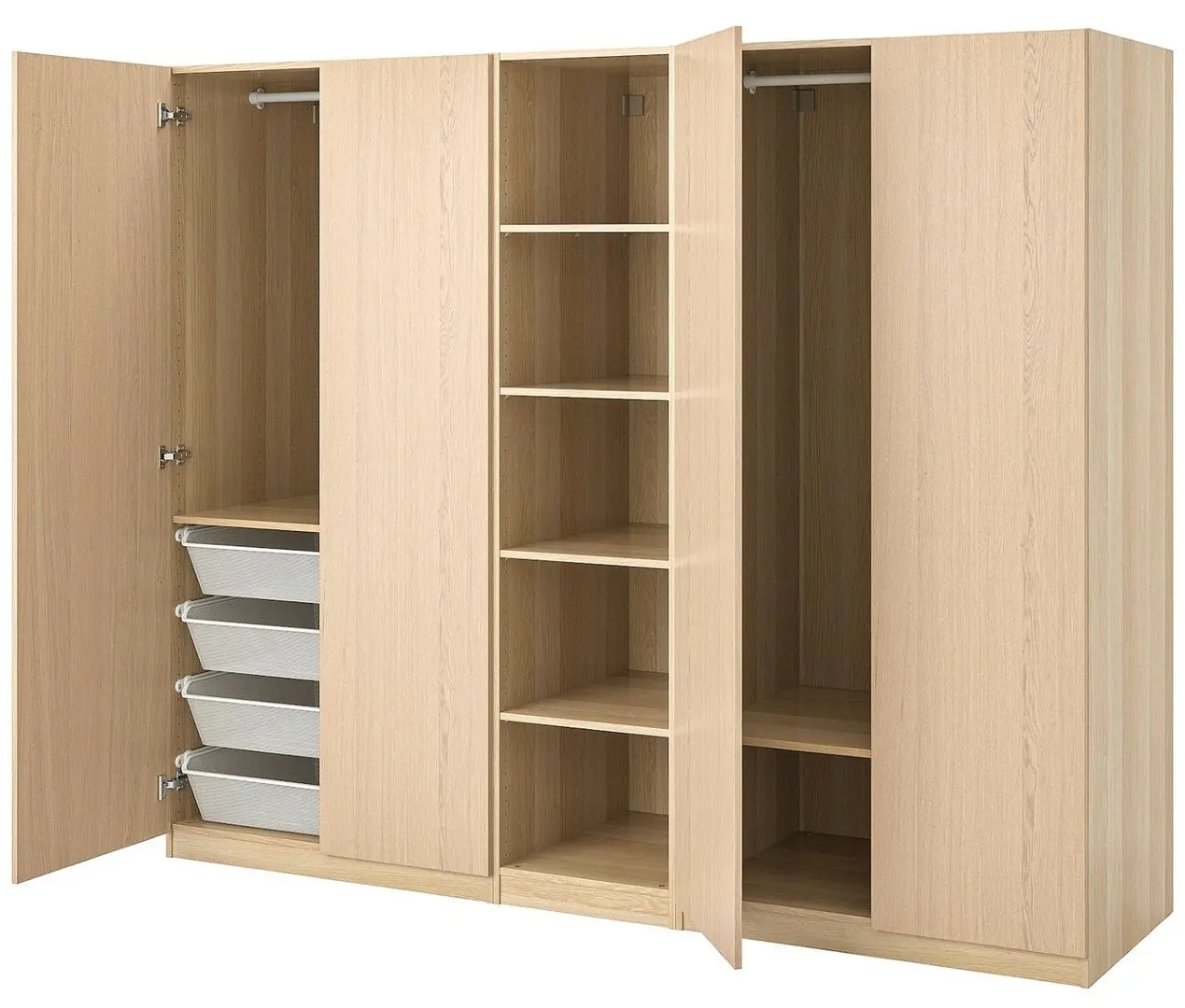 Dulap Ikea Pax 250x60x201 (Aspect Stejar Antichizat/Forsand Aspect Stejar Antichizat)